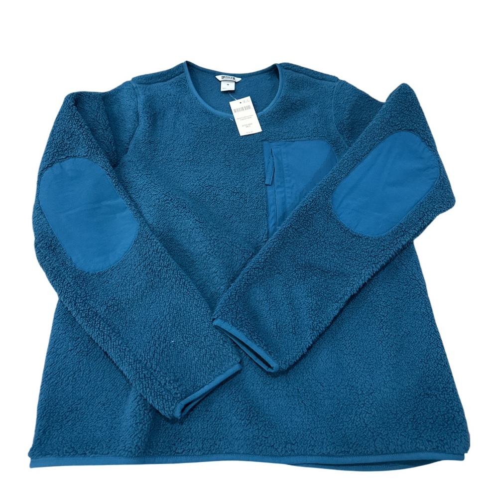 NWT Duluth Women's Softmore Fleece Crewneck Pullover Meteor Blue Size Medium‎